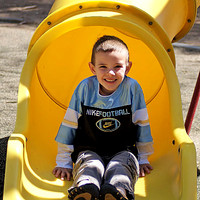 Portrait Photography - Youth on Slide