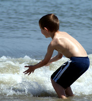 Portrait Photography - Playing in the Wave - Atlantic Ocean Daytona Beach Florida