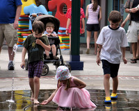 Portrait Photography - Youth at Fountain in Downtown Disney