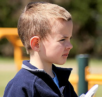 Portrait Photography - Youth Steady Gaze in Park