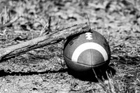 B&W Sports Photo - Football