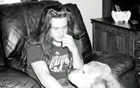Portrait Photography - B&W Youth Relaxing