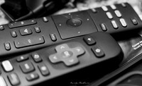 B&W Object Photo - Remote Controls